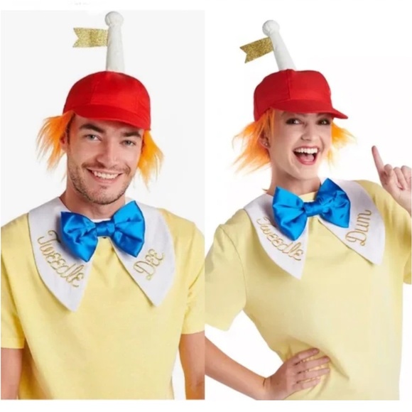 New Disney Tweedledee & Tweedledum Adult Costume Accessories - Picture 1 of 6
